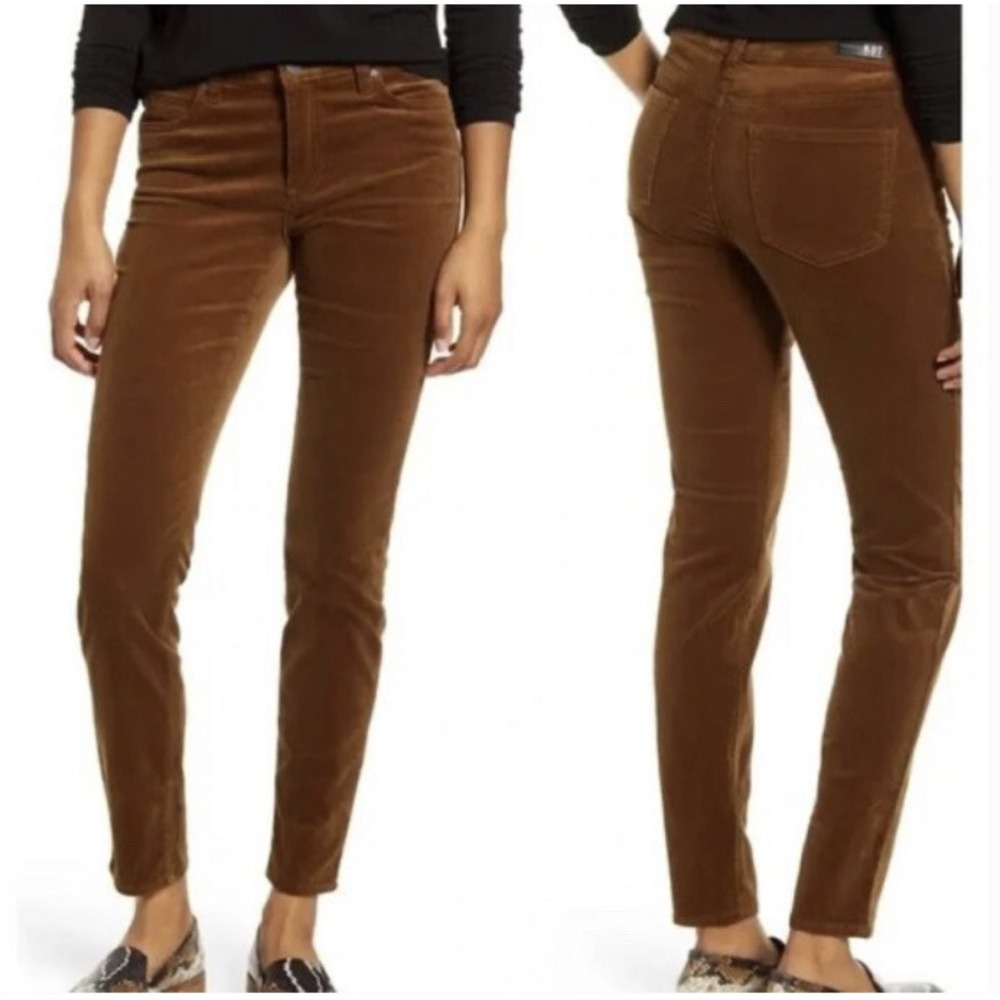 KUT from the Kloth Diana Skinny Corduroy Pants Tobacco Brown KP488MR9 Womens 2